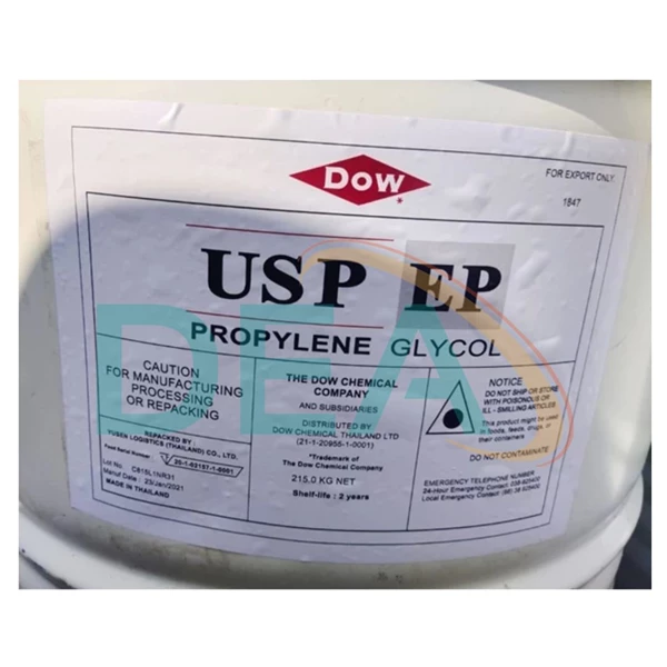 Bahan Kimia Propylene Glycol DOW